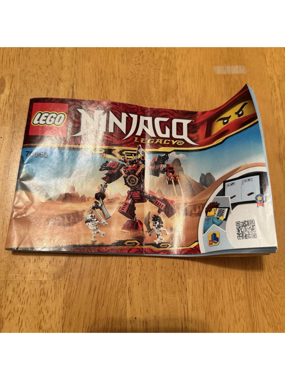 Lego Instruction Manual Only Ninjago Lego 70665